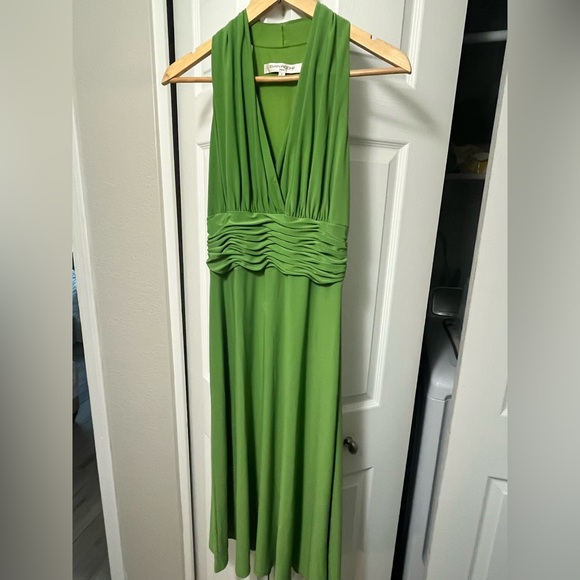 Evan Picone Citrus Green Sleeveless Dress - Picture 2 of 4